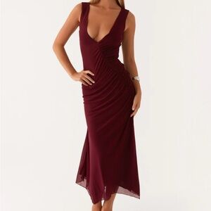 Murphy Maxi Dress Maroon